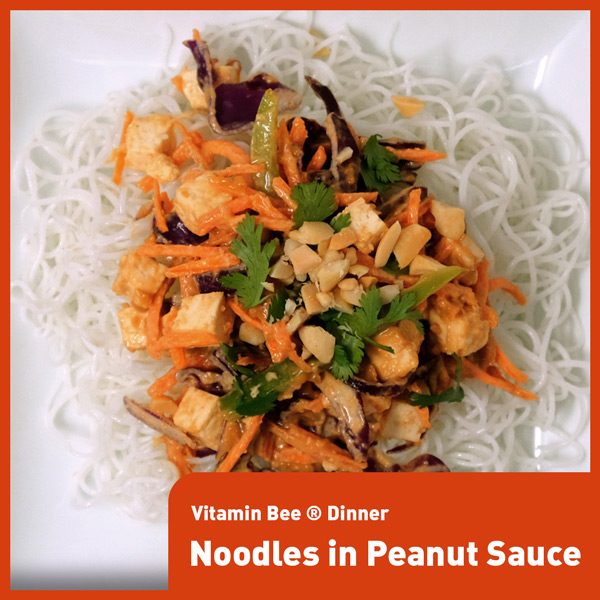 Vitamin Bee ® Noodles with Peanut Sauce