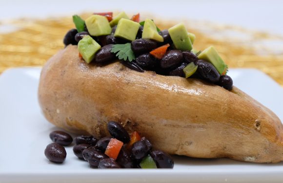 Vitamin Bee ® Black Bean Stuffed Sweet Potatoes